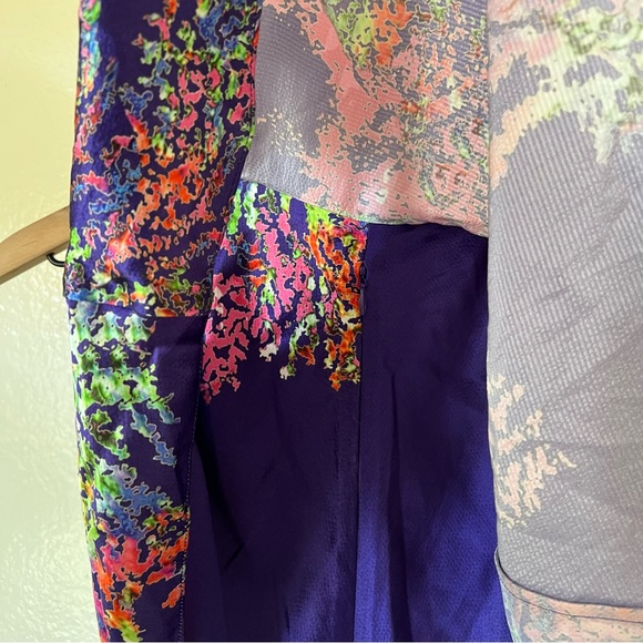 Halston Heritage | Floral Silk Dress - Picture 6 of 8